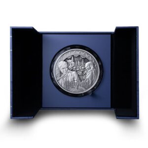 1 Kilo Antique Samoa Harry Potter vs Voldemort Silver Coin (Multi-Layer, Box + CoA)