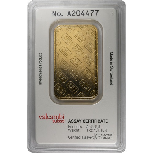Buy 1 oz Credit Suisse Gold Bars (New w/ Assay) - Image 2