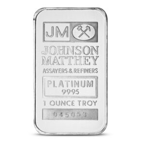 1 oz Johnson Matthey Platinum Bar
