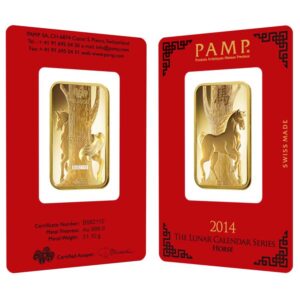 Buy 1 oz NTR Lunar Horse Gold Bar