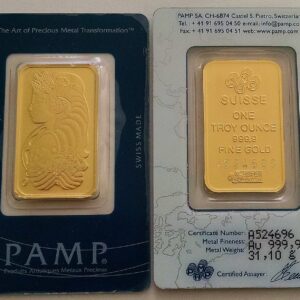 1 oz PAMP Suisse Gold Bar For Sa