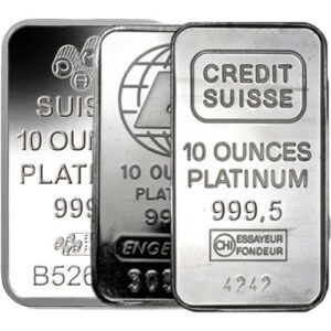 10 oz Platinum Bar For Sale