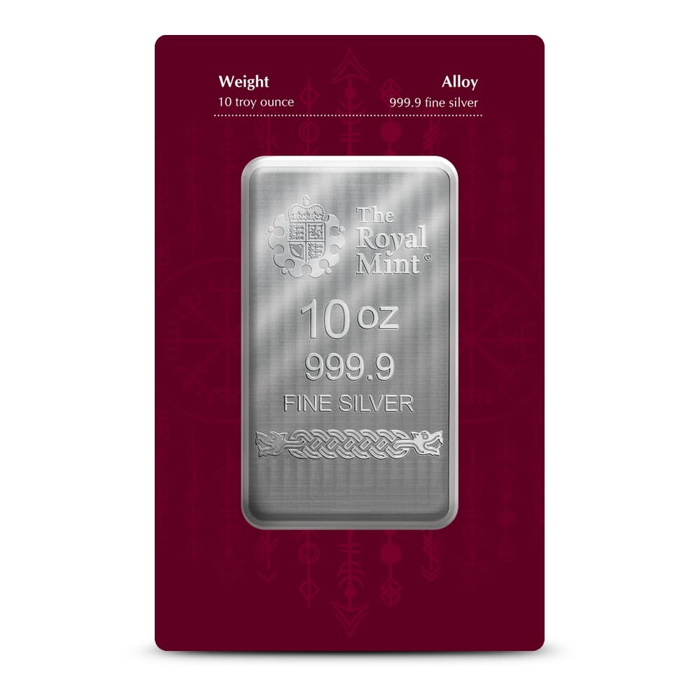 10 oz The Royal Mint Norse Gods Loki Silver Bar (New) - Image 2