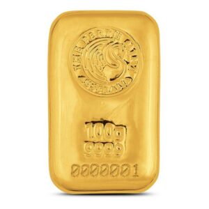 100 Gram Perth Mint Cast Gold Bar