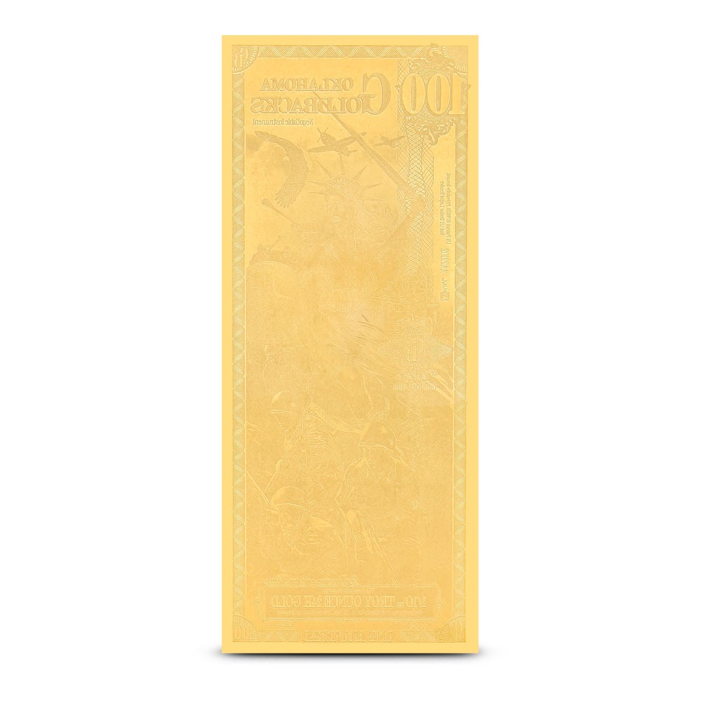 Buy 100 Oklahoma Goldback Gold Note (New) - Image 2