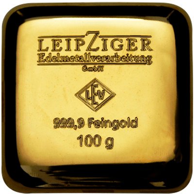 100 Gram Geiger Edelmetalle Square Gold Bar (New) - Image 2