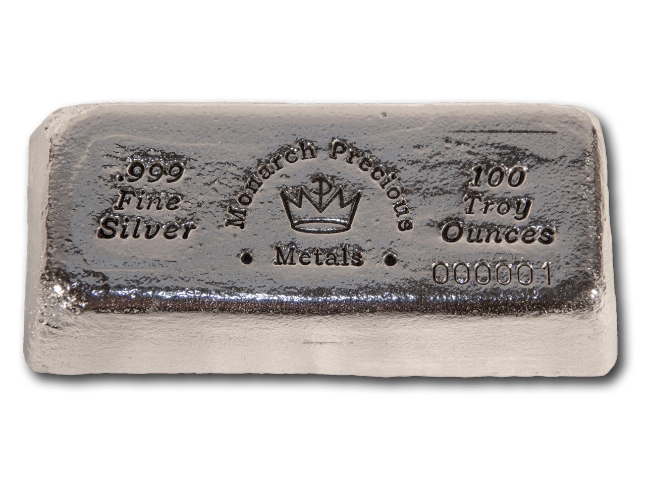 100 oz Monarch Hand Poured Stacker