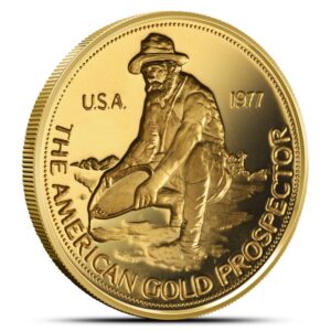 1 oz Engelhard Prospector Gold Round