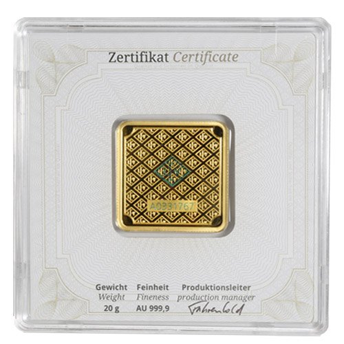 Buy 20 Gram Geiger Square Gold Bar (New w/ Assay) - Image 2