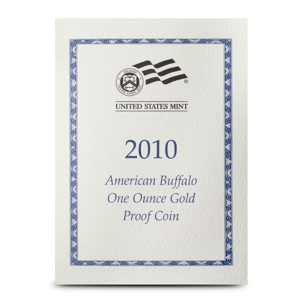 2010-W 1 oz Proof American Gold Buffalo Coin (Box + CoA) - Image 3