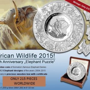 1 Kilo Somalia Silver Elephant Puzzl