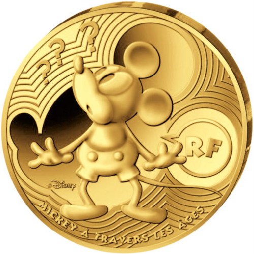 5 oz Proof French Gold Mickey Mous