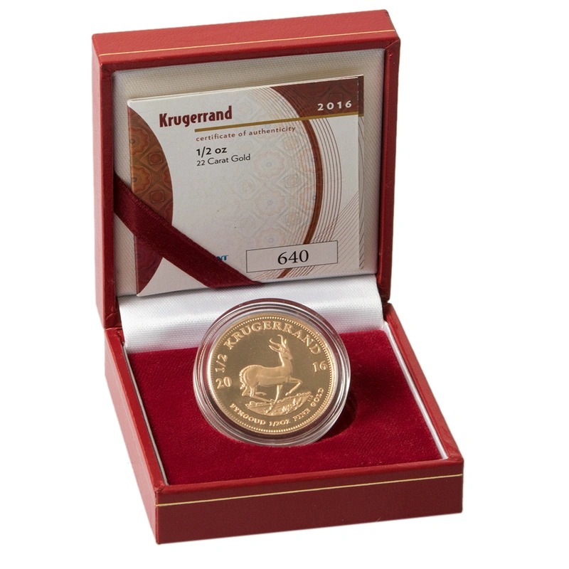2016 Proof 1/2 oz Krugerrand Gold