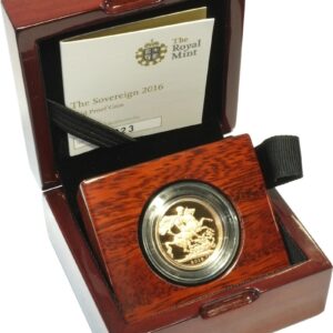2016 Proof Gold Sovereign Butler Eff