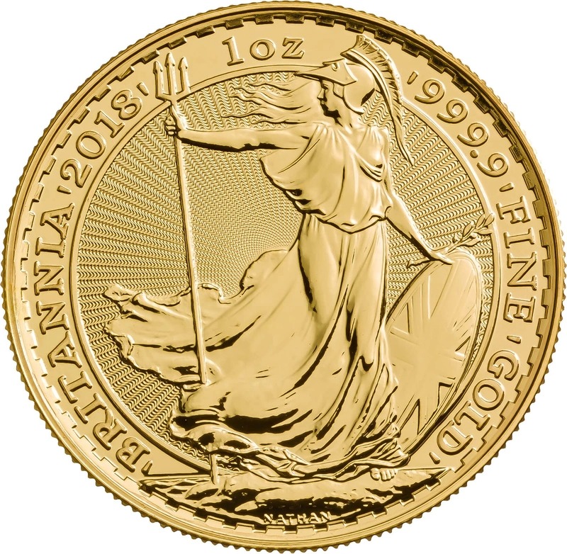 2018 Gold Britannia 1 oz Coin PCGS M