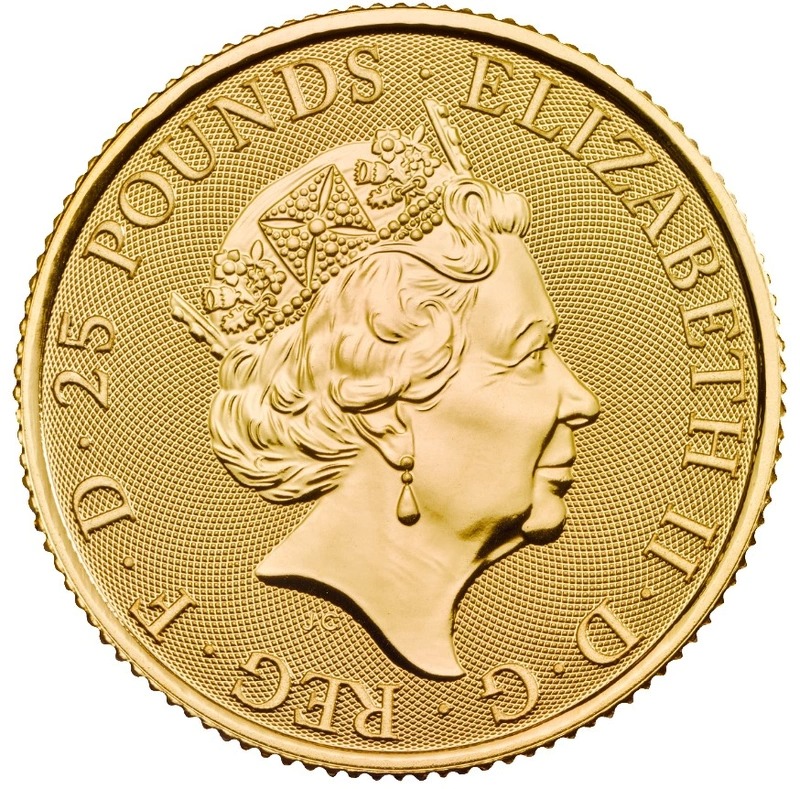 2020 1/4 oz Year of the Rat Gold Coin Royal Mint Lunar Series - Image 2