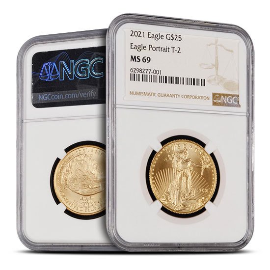 1/2 oz American Gold Eagle Coin NG