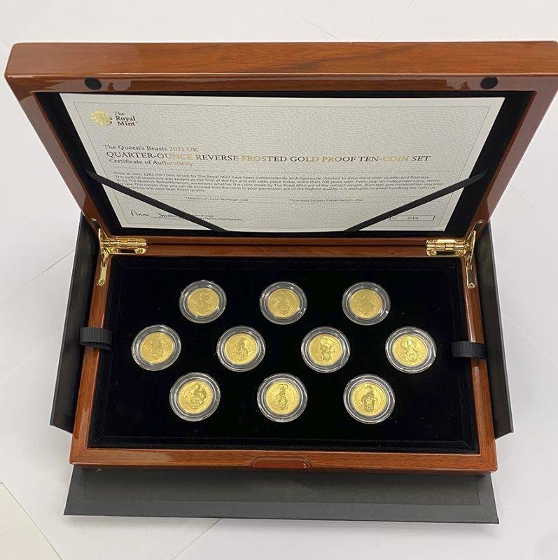 2021 1/4 oz Proof British Gold Rever