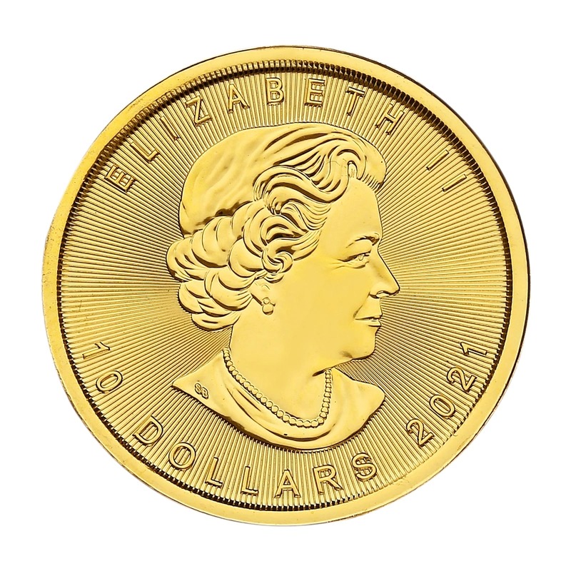 2021 1/4 oz Canadian Maple Leaf Gold Coin - Image 2