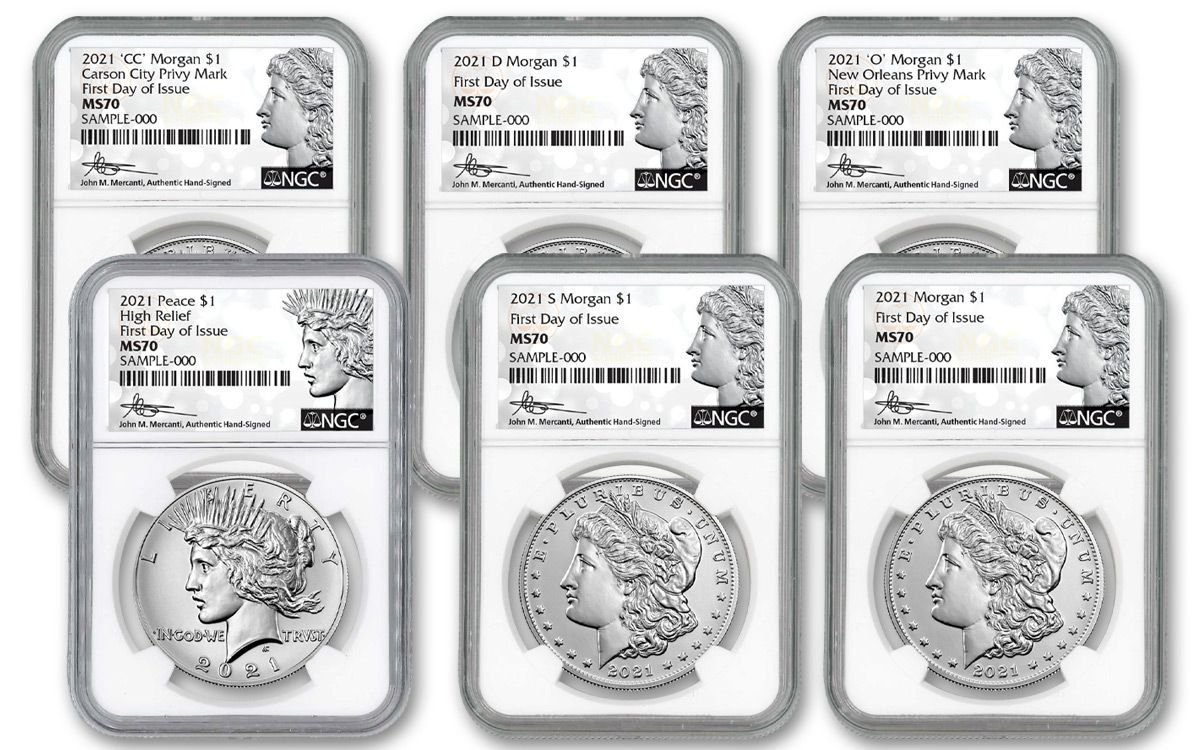 2021 Morgan and Peace Silver Doll