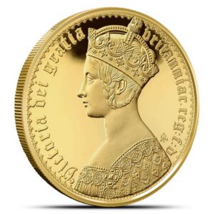 1 oz Proof St. Helena Gold Gothic Cr