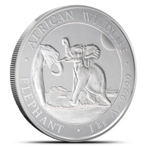 2024 1 Kilo Somalia Silver Elephant