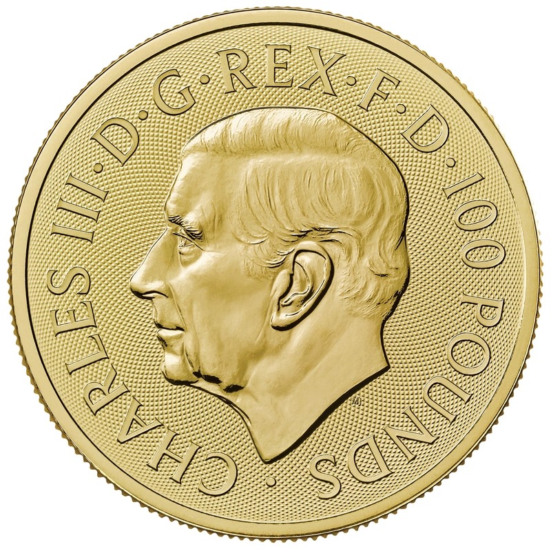 2024 1 oz Seymour Unicorn Gold Coin Tudor Beasts - Image 2