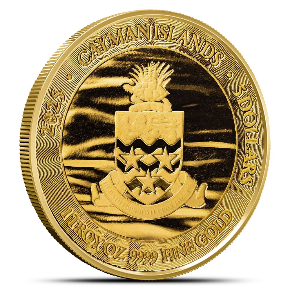 2025 1 oz Cayman Islands Gold Sea Life Loggerhead Turtle Coin (Proof-Like) - Image 2