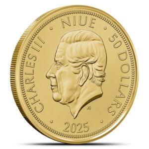 2025 1 oz Niue Czech Lion Gold Coin (BU)