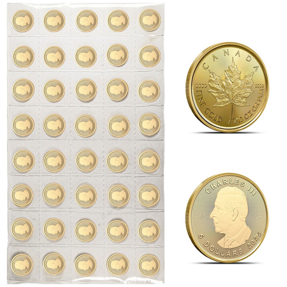 1/10 oz Canadian Gold Maple Leaf She