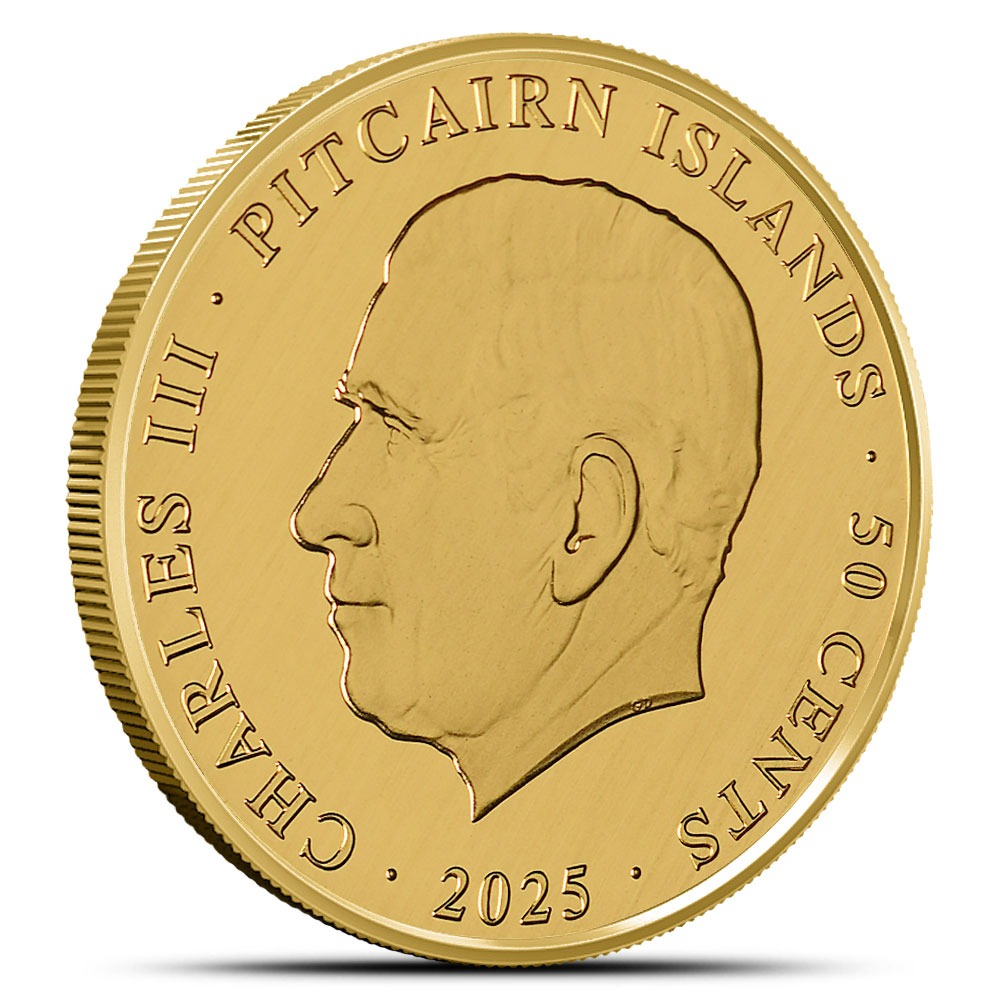 2025 1/10 oz Proof Pitcairn Islands Gold Lunar Year of the Snake Coin (Box + CoA) - Image 3