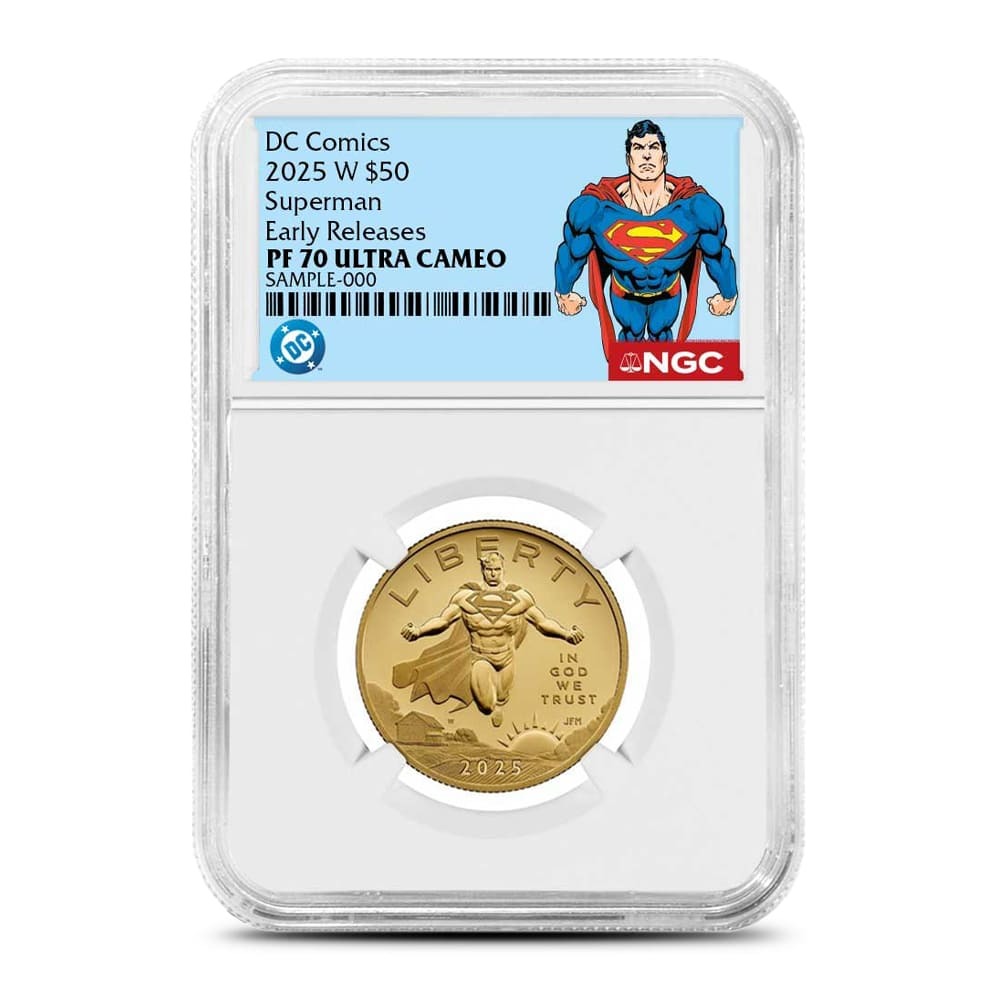 1/2 oz Proof DC Comics Superman Amer