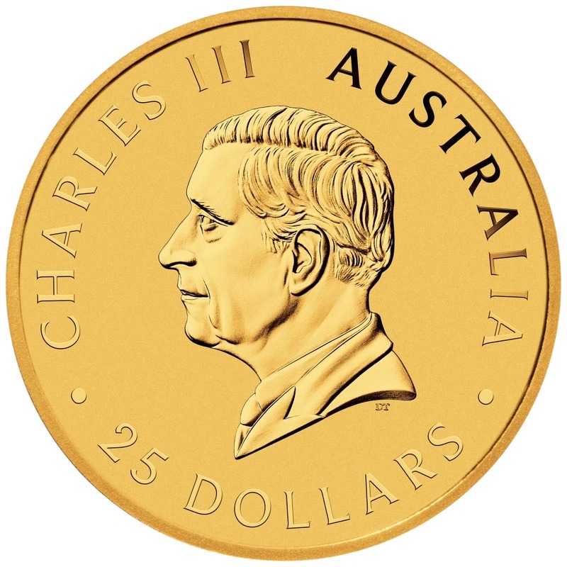 2025 1/4 oz Australian Kangaroo Gold Nugget Coin - Image 2