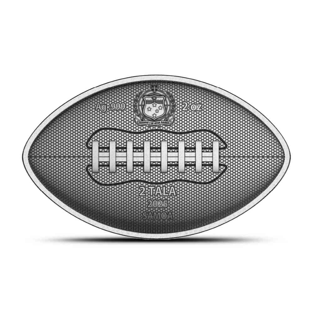 2025 2 oz Antique Samoa Silver Touch Down Coin (High Relif, Capsule + CoA) - Image 2