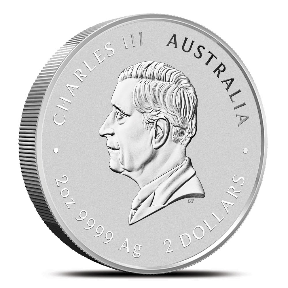 2025 2 oz Colorized Australian Silver Lunar Snake Coin (BU) - Image 2