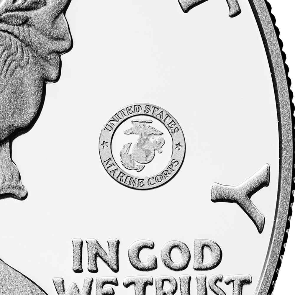2025-P 1 oz Proof Marine Corps Privy American Silver Eagle Coin (Box & CoA) - Image 4