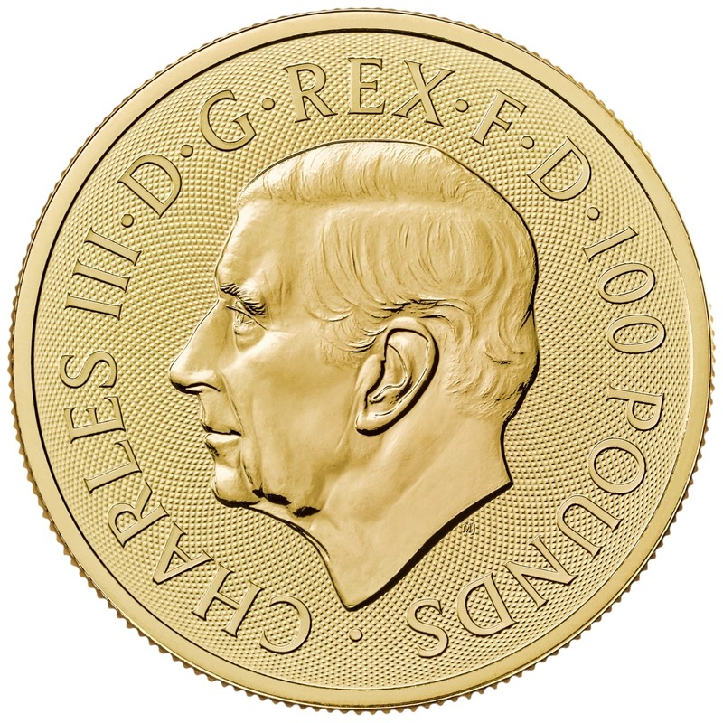 2025 1 oz St George and the Dragon Gold Coin - Image 2