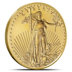 2026 1 oz American Gold Eagle Tube (20 Coins, BU)