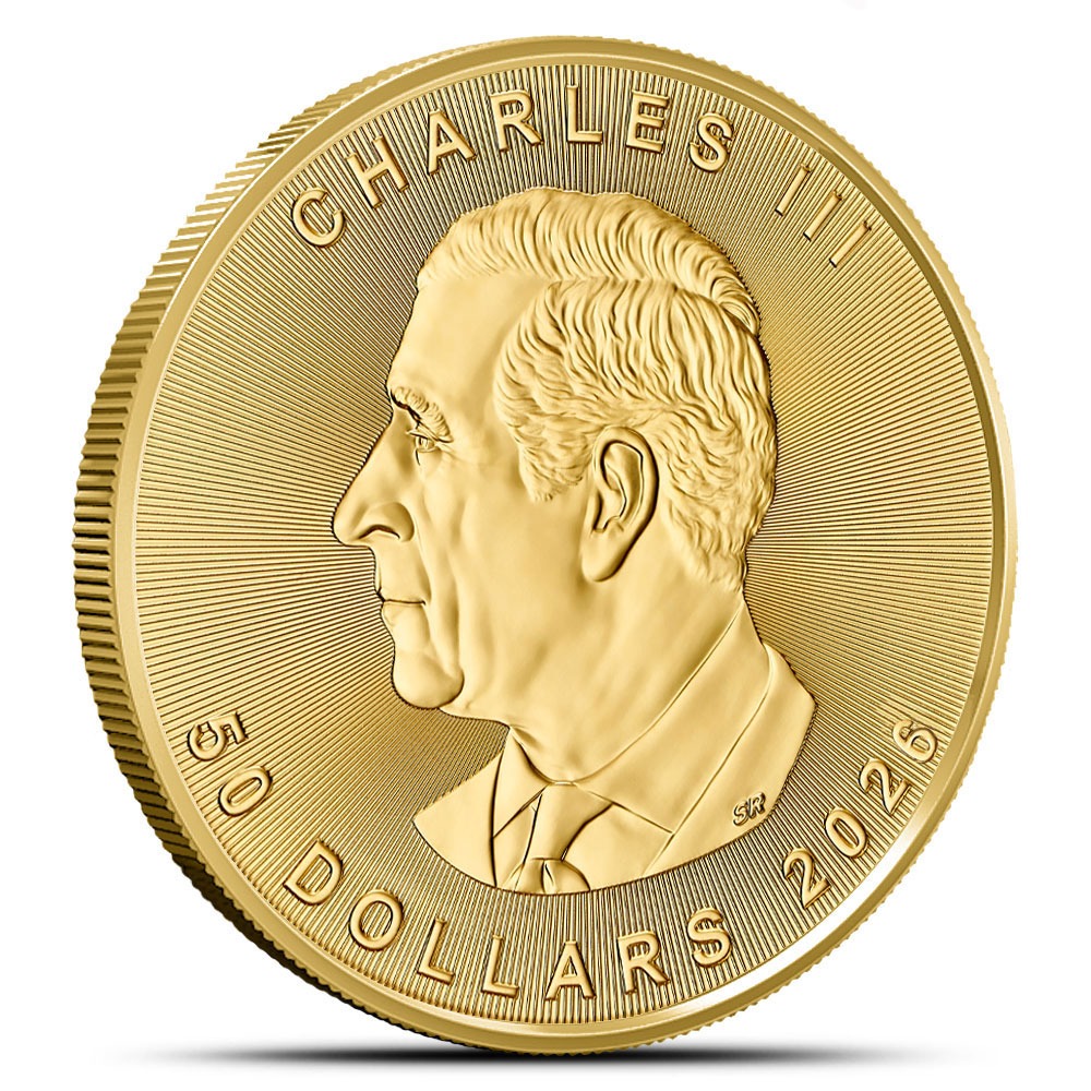 2026 1 oz Canadian Gold Maple Leaf Coin (BU) - Image 2