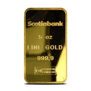 5 oz Scotiabank Gold Bar For Sal