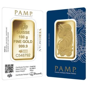 100 Gram PAMP Suisse Fortuna Gold Ba
