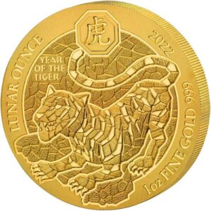 Buy 2022 1 oz Rwandan Tiger Gold Coi