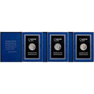 Morgan Silver Dollar 3-Coin Set For