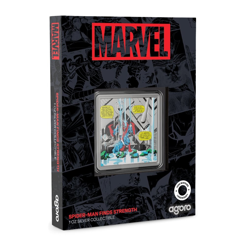 2026 1 oz Colorized Proof Niue Silver Spider-Man Finds Strength Coin (Box + CoA) - Image 5