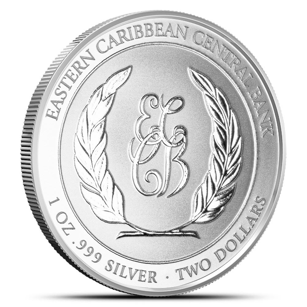2023 1 oz EC8 Silver St. Lucia Coat of Arms Coin (BU) - Image 2