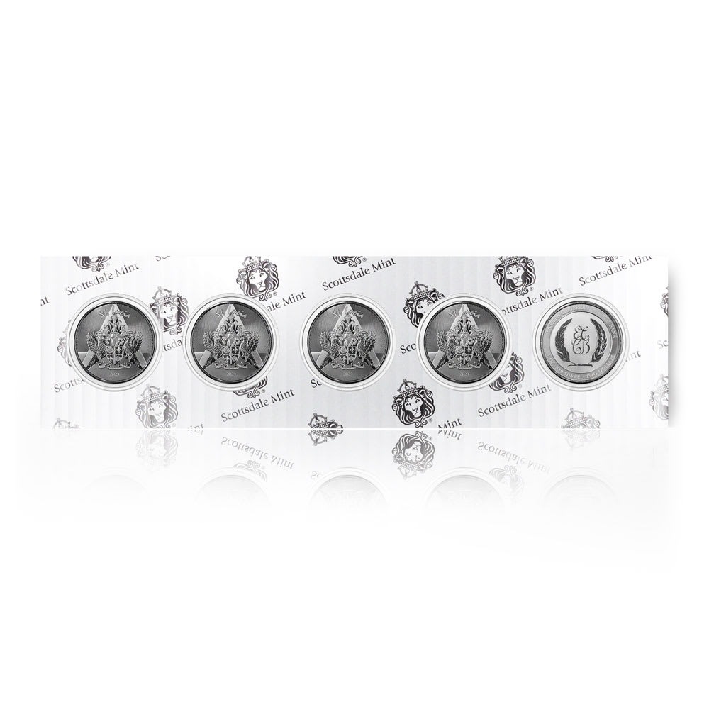 2023 1 oz EC8 Silver St. Lucia Coat of Arms Coin (BU) - Image 3