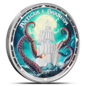 2024 1 oz Colorized EC8 Silver Antig