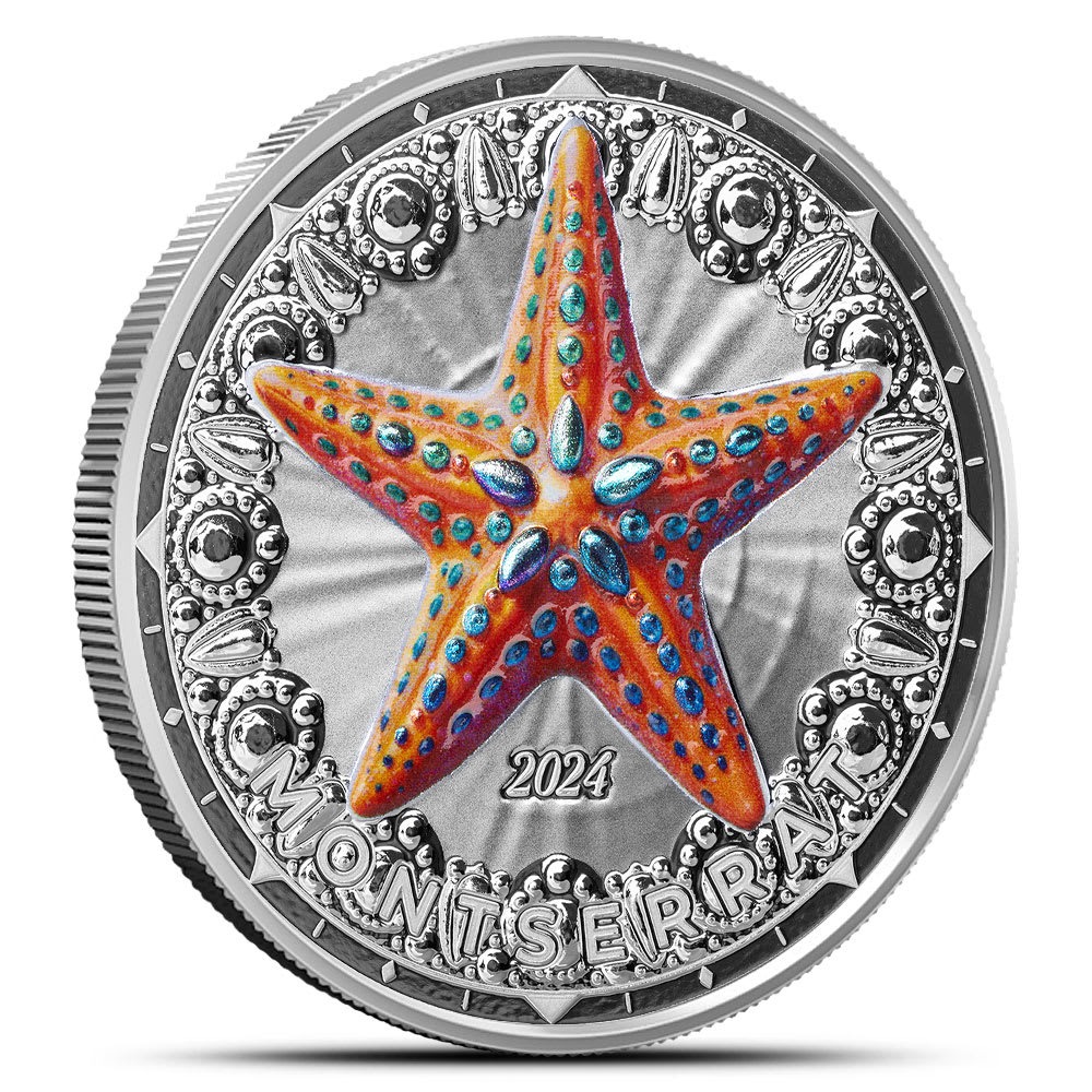 1 oz Colorized EC8 Silver Montserrat