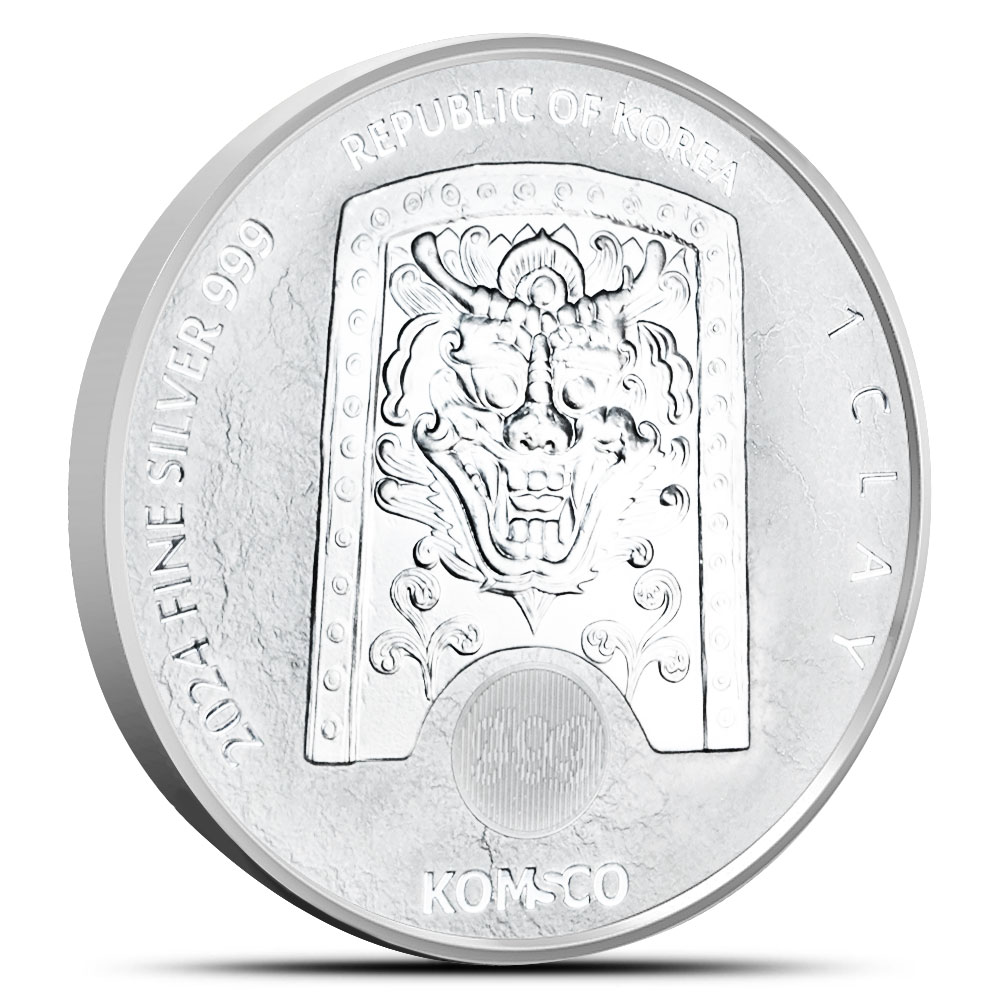 2024 1 oz South Korean Zi:Sin Draco Silver Medal (BU) - Image 2