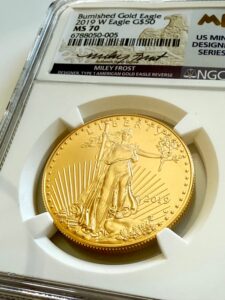 Burnished Gold Eagle Coins